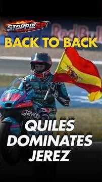 STUNNING VICTORY! Maximo Quiles Back-To-Back Win at MotoGP 2026 Spanish GP 🏆
