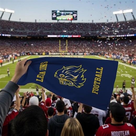 Custom Sports Rally Towel, Personalized With School Name, Sport & Logo, Team Spirit Fan Towel, Team Gifts 16"x25" - Etsy