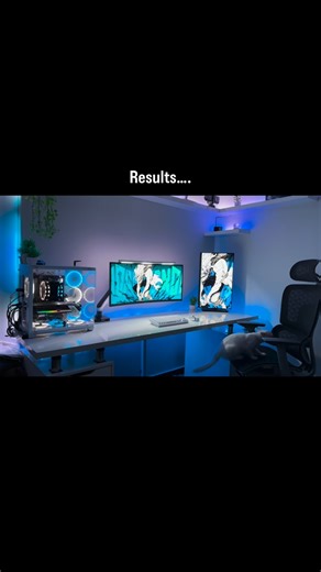 Sham’s Rig on Instagram: "Full Process of Building My 2025 Cleanest Setup 🥶🩵🪁 Good things take time 😇 it took me 4 months to just design the concept of the setup and then whole year to bring it here 🥰🥰 Im soo proud of my 2025 progress #pcgaming #dreamsetup #setupinspiration #custompc #pc"