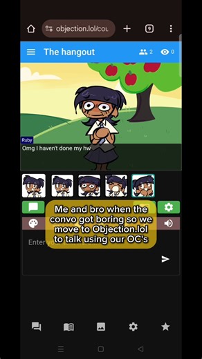 Me and bro playing on Objection.lol #oc #originalcharacter #schoolinprogress #aceattorney