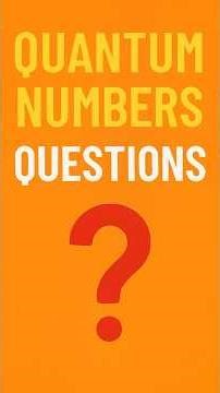 Quantum numbers question with answer!atomic structure#chemistry#QuantumNumbers#sheelaeducationpoint