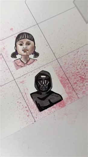 Drawing Squid Game #squidgame #arteasy #ardrawing #sketch #art #drawing