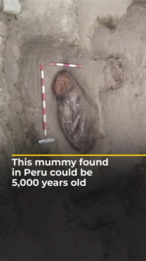 110K views · 871 reactions | Archaeologists have uncovered the preserved body of a woman, who they believe is up to five thousand years old. The mummy is believed to belong to the ancient Peruvian city of Caral, the oldest in the Americas. | Al Jazeera English | Facebook