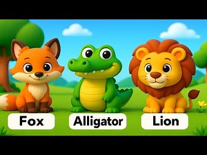 Kids Alphabet with Animals – ABC Song for Fast Learning | A Alligator 🐊 |B for Bear 🐻|Alphabet Song