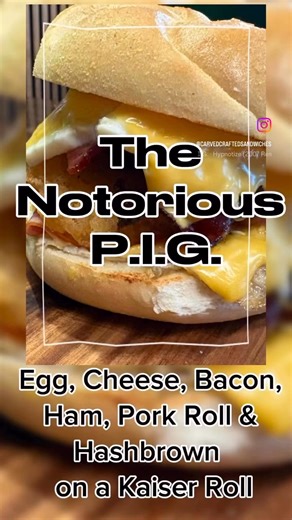 1K views |  Meet the Notorious P.I.G. 說 Eggs ✅ Cheese ✅ Bacon ✅...