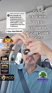 DOG CATCHER POLE to CONTROL AGGRESSIVE DOGS Doc Abel Manalo #dogs #aggressivedog #dogcatcher #dogcatcherpole #ManaloK9 #vet #veterinarian #pets | Doc Abel Manalo