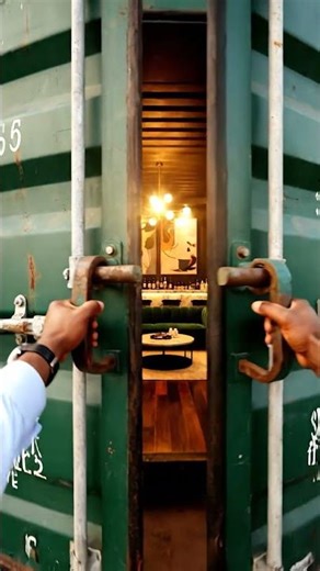 Secret room inside a shipping container #1