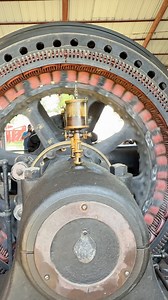 Corliss steam engine running at the Pawnee Oklahoma engine and steam show. #tractorshow #farmequipment #engine #steamengine #steampower #steam #machine #machinery | Someplace or Another