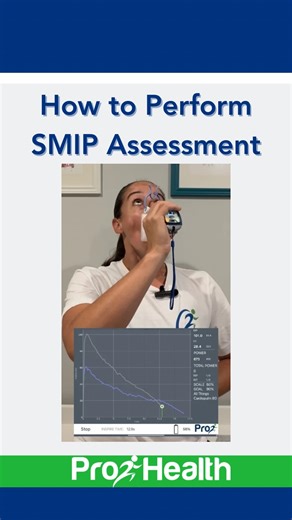 PrO2 Health on Instagram: "How to perform SMIP (Sustained Maximal Inspiratory pressure) * Performed in the sitting position * Exhale fully, then maximally inhale through the tube for as long as you can * Record max value of 3 maneuvers (that vary by