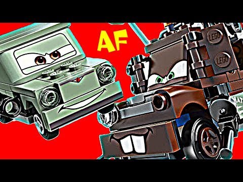 Lego Cars 2 AGENT MATER'S ESCAPE Animated Short & Building Review set 9483