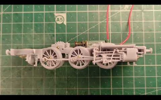 【火车模型】外网的3D打印HO比例火车模型底盘动力测试，低速性能很好