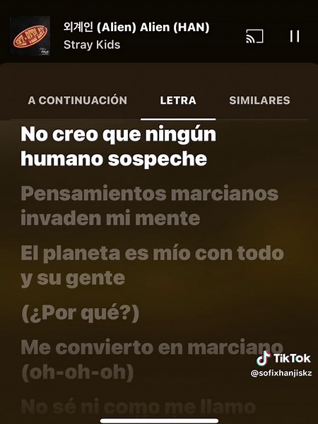 La traducción de Alien: Han Jisung y Stray Kids