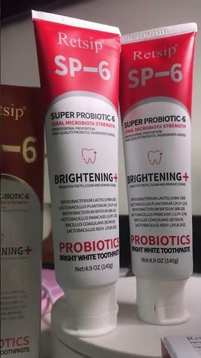 Brightening Probiotic Toothpaste Product Showcase#oralcare #whiteningtoothpaste