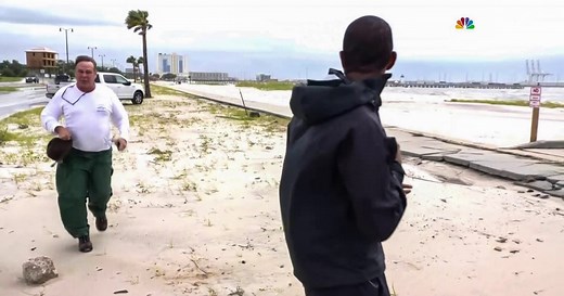 Man confronts NBC News correspondent Shaquille Brewster on live TV during Ida coverage
