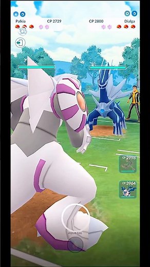 Dialga V/S Palkia PVP God Battle in #pokemongo