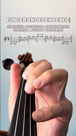 🎻 FINGER INDEPENDENCE EXERCISE #violaviolinlesson