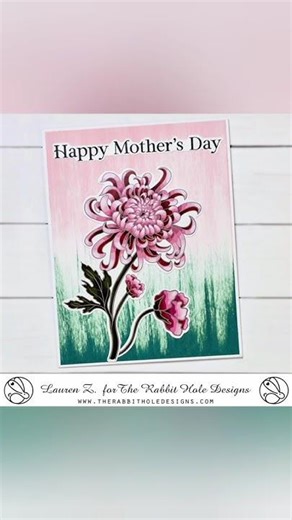 Quick Easy and Beautiful Mother's Day Card #therabbitholedesigns #cardmaking #mothersday