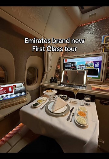 Emirates First Class: A Tour of the B777 Cabin