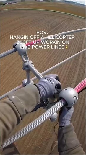 Transmission Line Repair and Maintenance Installation of Spacer at Overhead Transmission Cables #Tec