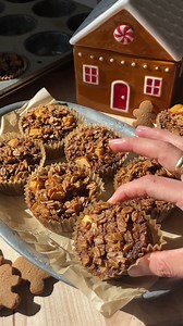 NEW! gingerbread baking oatmeal cups with a salted brown butter glaze: ambitiouskitchen.com/gingerbread-oatmeal-cups | Ambitious Kitchen
