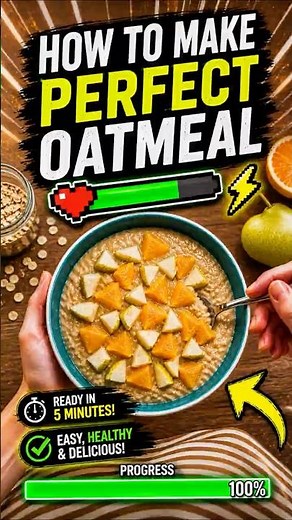 How to Make Perfect Oatmeal 🥣 Easy Recipe in 5 Minutes
