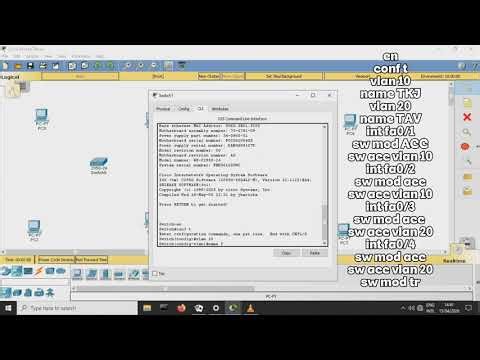 TUGAS VIDIO PRODUKTIF | CARA MEMBUAT TOPOLOGI JARINGAN VLAN, MENGGUNAKAN CISCO PACKET TRACER..
