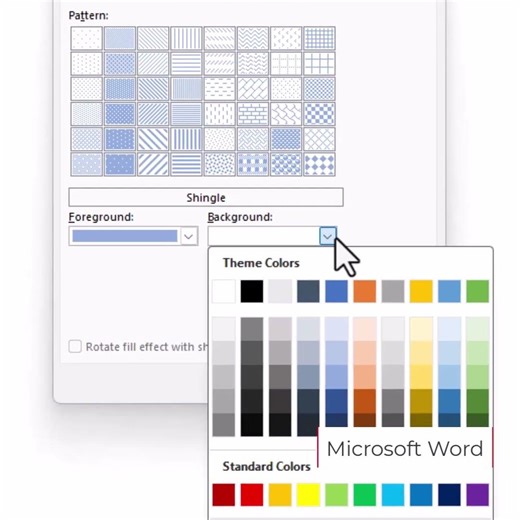Microsoft Word Adding Page Pattern