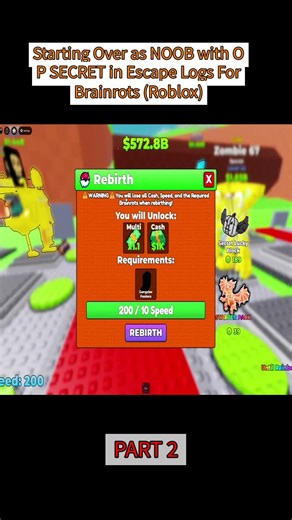 Starting Over as a Noob in Escape Logs for Brainrots