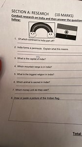 Of which continent is India part of?India forms a peninsula. E... | Filo