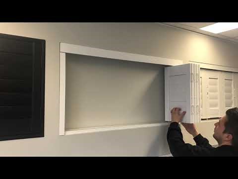 DIY Bi Fold track Plantation Shutters (Basswoord or PVC)
