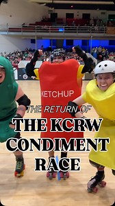 BACK BY POPULAR DEMAND: The KCRW Condiment Race! Cheer on your favorite skaters OR favorite condiment as they battle it out for glory 💪 Special thanks to: 💛 PixieCutthroat 🍅 Stinger 🥒 Dragula Who do you think will win Jan 10th? Get your tickets today to witness the action and find out! #rollerderby #kcrollerwarriors #thingstodokc #kansascity #kansascityrollerwarriors #kcrw | Kansas City Roller Warriors
