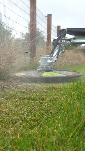 748K views · 2.5K reactions | Trimming the fence line without damaging the posts or the wires  | GreenTec | Facebook