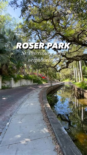 Most beautiful neighborhood’s in St. Pete: Roser Park The 270-acre district is bounded by 4th Street and Dr. Martin Luther King Jr. Street (9th St. S.). to the east and west, and by Booker Creek and Ingleside Avenue (12th Avenue South) to the north and south. The first residential subdivision to be established outside of the downtown St. Petersburg business district, Roser Park was an early “streetcar suburb” conveniently located along the downtown trolley line and is listed on the National Regi