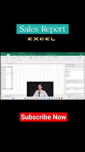Sales Report #dataanalytics #excel #dataanlysis #exceltips