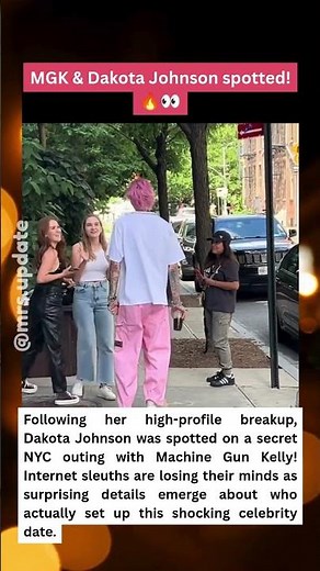 Machine Gun Kelly & Dakota Johnson Secret Date! 🔥 #DakotaJohnson