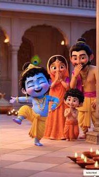 ठाकुर जी को छुप के क्यो देख रही है यसोदा मैया और नंद बाबा!!❤🤗 #katha #indreshji #bhakti #bhaktipath