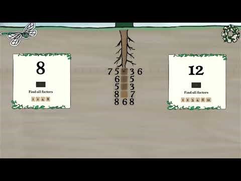 Find Greatest Common Factor with TWV and The Garden of Common Factors - Math Game for Grades 6-8