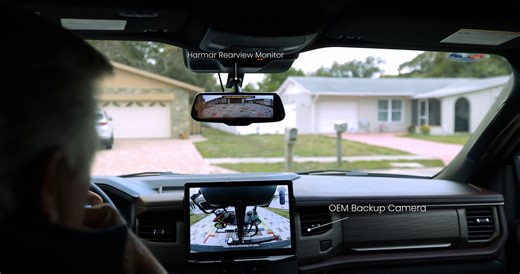 We're excited to share the news of a new mobility driving aid solution from Harmar, the MultiView backup camera! Hitch-mounted lifts like the AL100 or AL301XL are favored by many to lift for their scooter or powerchair. But no matter the position of the platform, the vehicle's backup camera may be obstructed. So, Harmar came up with a solution to give drivers a clear view in multiple positions. The Harmar MultiView backup camera is now available for purchase and can be installed at all MobilityW