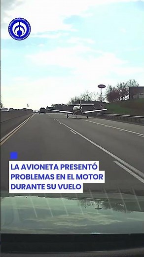Una avioneta aterrizó de emergencia en plena autopista tras una falla en el motor