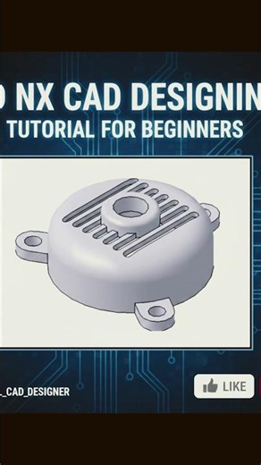 Siemens Nx cad part 10 (Moter fan cover )Here are some highly-rated tutorials for Beginners #nxcad