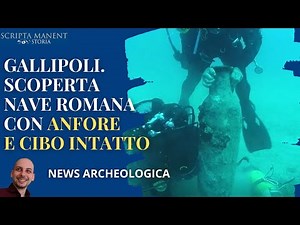 Gallipoli. Scoperta nave romana con anfore e cibo intatto