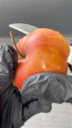 Teaching how to peel an apple)) #asmr #apple