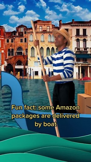 Amazon on Instagram: "Venice, Italy packages are in for the ride of a lifetime. 🚣📦 #VanGo"