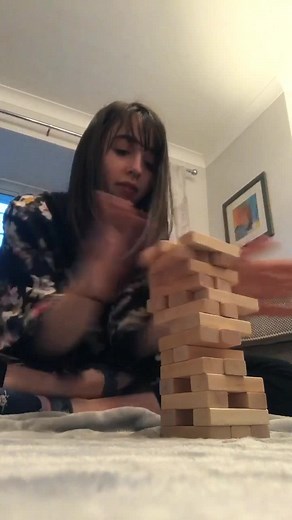 jenga with tics part 2!!✨those tics with my spine that knock me over are so annoying😂#foryou #tics #awareness #foryoupage