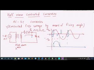 Half Wave Converter using SCR and Simulation in Proteus | Proteus Simulation for Half converter