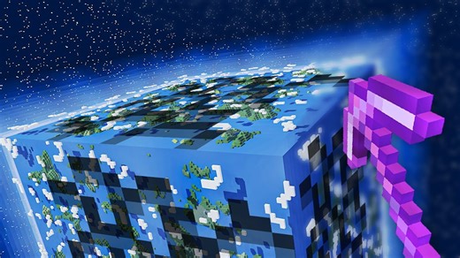 Minecraft, but you can mine the entire world