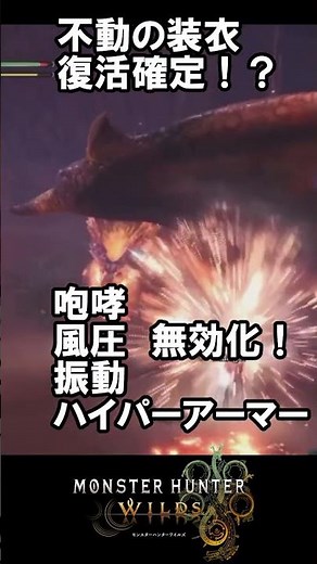 【モンハンワイルズ】不動の装衣が実装確定！？ #モンハンワイルズ #monsterhunterwilds