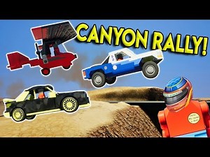 ULTIMATE LEGO CANYON RALLY RACE - Brick Rigs Multiplayer Challenge Gameplay - Lego Race