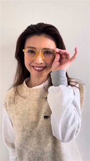 【001】ファッションとして楽しむ老眼鏡。えがお老眼鏡 Before/After