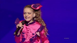4.8K views · 174 reactions |  Efi Gjika is giving a sparkling performances representing Albania with her song 'Barbie'. Will you be voting for Efi? | Junior Eurovision Song Contest | Facebook
